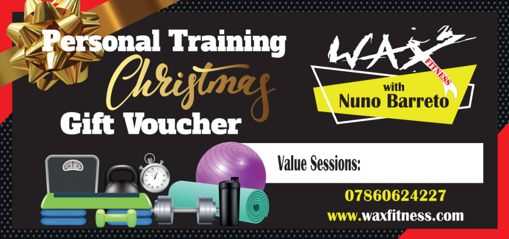 Gift voucher for personal training Christmas 2022