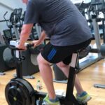 Exercise bike training session