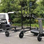 Van unloaded for training session